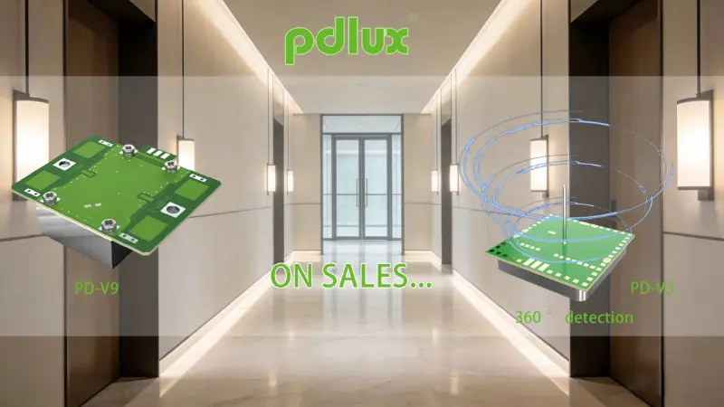 PD-V9 og PD-V3 Mikrobølgebevegelsessensorer