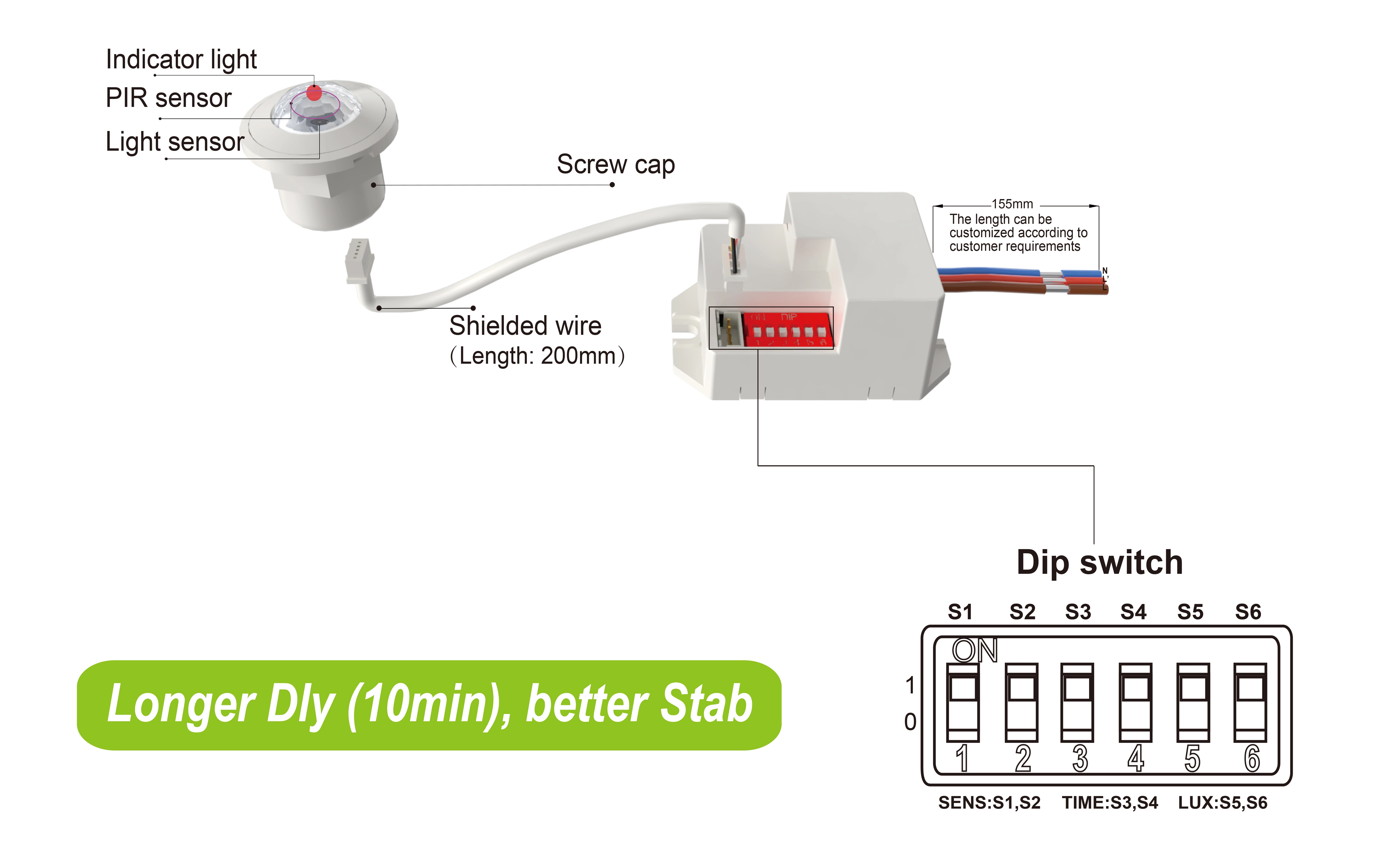 Pdlux lanserer PD-PIR-M15Z-A PIR-bevegelsessensor med opptil 10-minutters forsinkelse og forbedret stabilitet